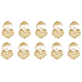 Paquete 10 respaldos convenientes en forma corazón para orejas caídas grandes soporte