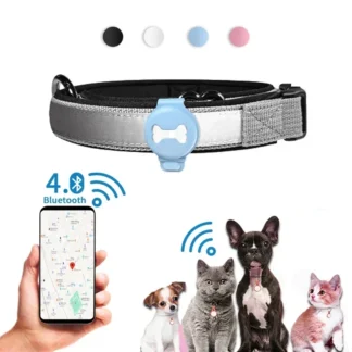 Rastreador GPS para mascotas, localizador inteligente de marca para perros, detección de mascotas, rastreador portátil con Bluetooth para gato, perro, pájaro, herramienta de seguimiento de registros antipérdida