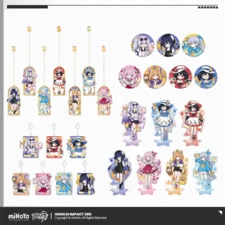 Sunsyea Honkai Impact 3rd oficial Merch miHoYo Original auténtico HMLY serie llavero insignia acrílico soporte colgante Elysia