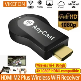 VIKEFON M2 Plus pantalla WiFi inalámbrica 4K 1080P receptor Dongle de TV compatible con HDMI para DLNA Airplay Miracast para AnyCast para IOS