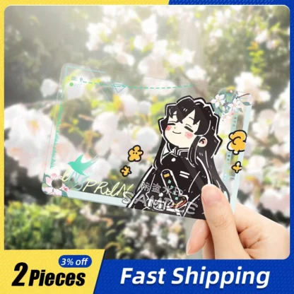 Tarjetas transparentes acrílicas Demon Slayer de 9,5 cm/3,74 pulgadas, placas de pie, periféricos de Anime Tokito Muichir Agatsuma Zenit coleccionables