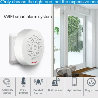 Sistema de seguridad inalámbrico para el hogar inteligente con Control por aplicación, sistema de seguridad para el hogar, Sensor de puerta, juego de sensores Pir para alertas de seguridad