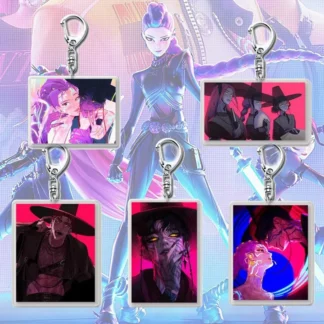Llaveros acrílicos de la serie KPop Demon Hunting, llavero Merch de películas novedosas, accesorios colgantes para bolso Rumi, regalo de cumpleaños divertido