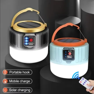 Luces LED solares para acampar al aire libre, tienda recargable por USB, linternas portátiles, luces de emergencia para pesca, barbacoa, iluminación de Camping