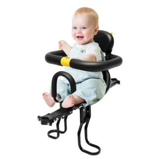 Asiento infantil de seguridad para bicicleta de bebé, portabebés para silla de bicicleta, soporte frontal