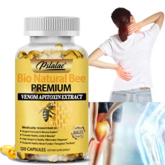 Abeja Natural: alivia el dolor y la rigidez en las articulaciones, promueve la salud ósea, para la inmunidad y la antioxidación - 120 cápsulas