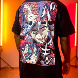 Camisetas con gráficos Demon slayer, ropa informal estilo hip hop de algodón soprt y2k, camisetas de manga corta para parejas, camiseta de gran tamaño, ropa para hombres