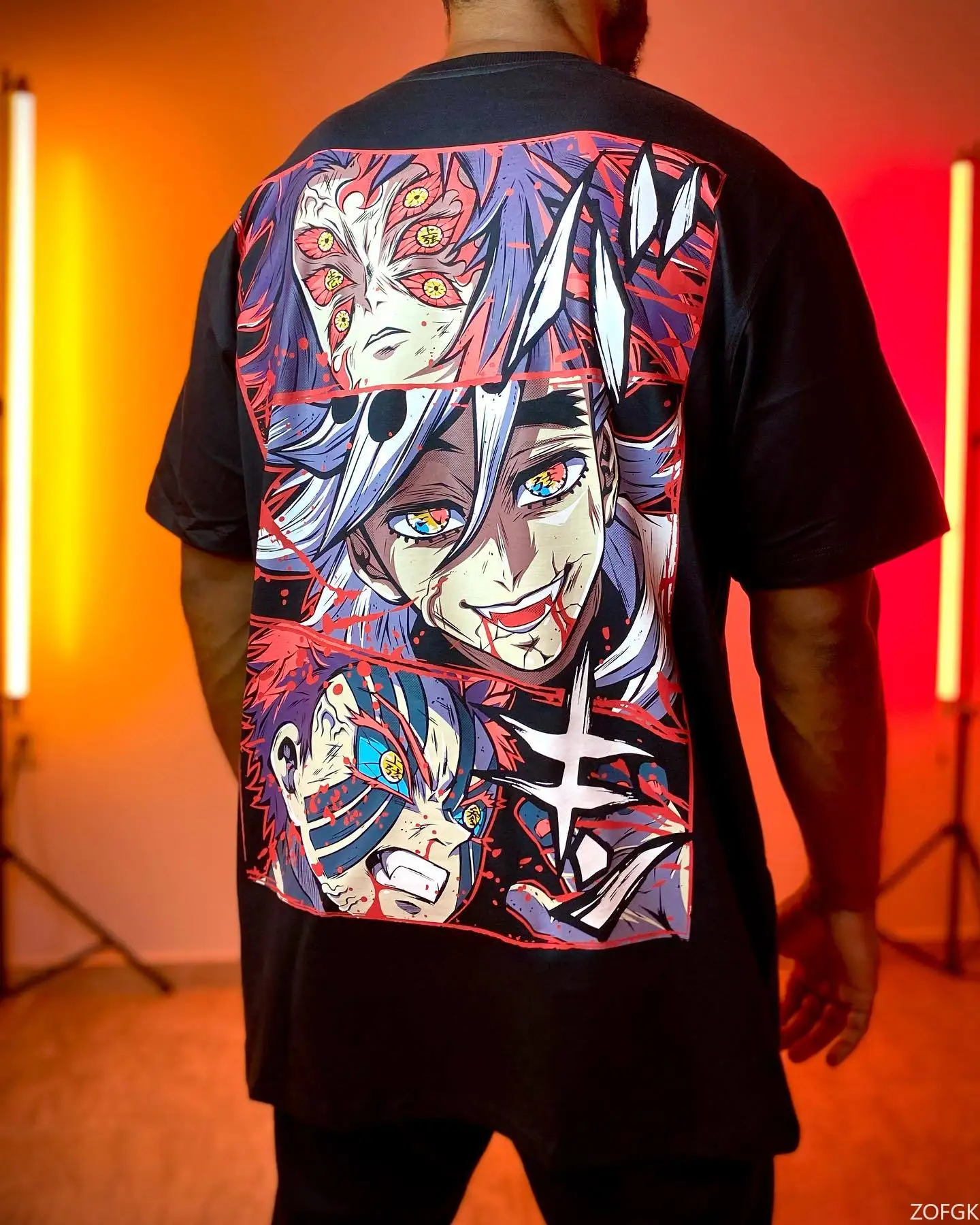 Camisetas con gráficos Demon slayer, ropa informal estilo hip hop de algodón soprt y2k, camisetas de manga corta para parejas, camiseta de gran tamaño, ropa para hombres