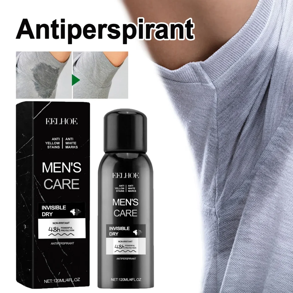 Desodorante en aerosol antitranspirante para hombres para olores de axilas y sudor fragancia duradera Control de olores de sudor Spray de olores de axilas