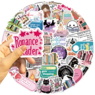 50/100 Uds pegatinas de grafiti de lectura de dibujos animados papelería para niños calcomanías DIY guitarra portátil decoración de equipaje pegatinas impermeables