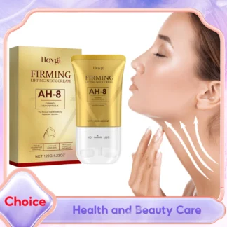 AH-8 crema reafirmante para el cuello con rodillo loción hidratante para el ajuste Jawline masaje de levantamiento de papada cuidado de la piel del cuello antienvejecimiento