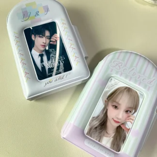 Kpop-tarjeta de fotos Idol de 3 pulgadas, libro, postal, álbum de fotos, colección de tarjetas, soporte para tarjetas fotográficas, carpeta de tarjetas fotográficas