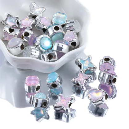 10 Uds. De cuentas de resina Abs respetuosas con el medio ambiente de formas múltiples de ensueño y peligroso para pendientes Diy, collar, Material accesorio de joyería