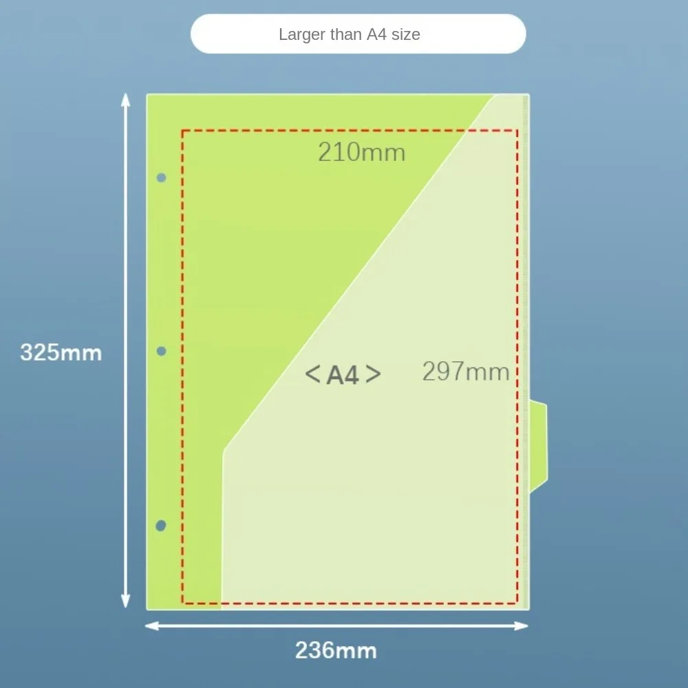 Organizador de documentos, carpetas de páginas de índice con bolsillos y pestañas, separadores de carpetas de 3 agujeros, bolsillos, separador resistente al desgaste, 5 uds.
