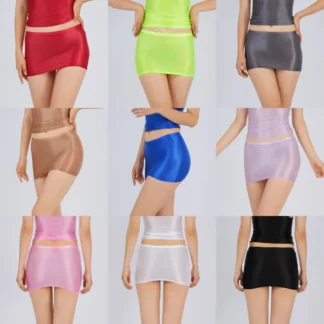 Falda envolvente transparente fina de seda ultracorta para chicas escentes, falda envolvente de alta elasticidad de talla...
