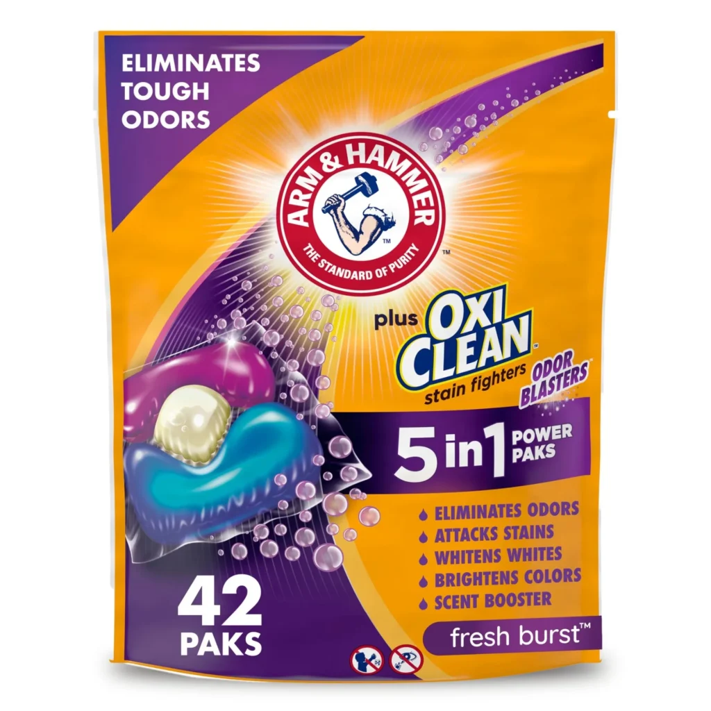 Detergente para ropa 5 en 1 Power Paks, 42 quilates