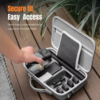 Bolsa de almacenamiento STARTRC para DJI OSMO 360, accesorios para cámaras panorámicas, bolsa cruzada de almacenamiento de viaje portátil de PU, diseño de doble cremallera