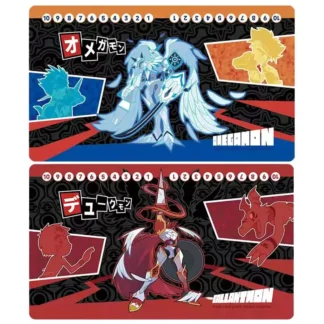 Digimon Adventure Gallantmon Omegamon almohadilla de tarjetas impermeable para un solo jugador juego de mesa DIY almohadilla de tarjetas 60*35cm