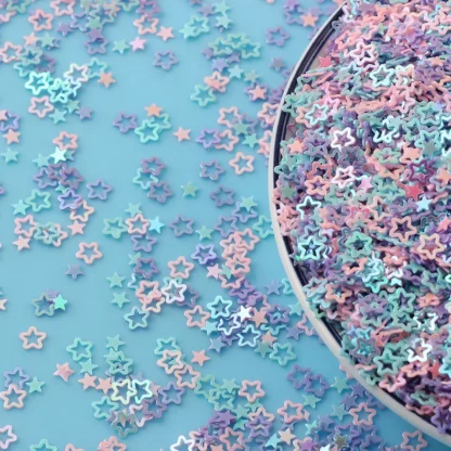 4mm 20g estrellas flor lentejuelas brillantes Paillettes rociadores para aditivos de limo DIY accesorios de limo relleno arte de uñas de boda