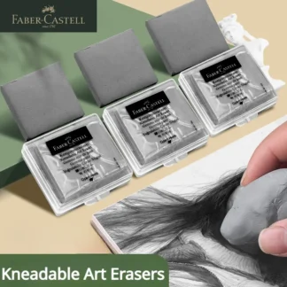 Faber-castell-borradores amasados para dibujo artístico, para corregir y aclarar carbón, lápiz y Pastel, obras de artistas, gris, 1 unidad