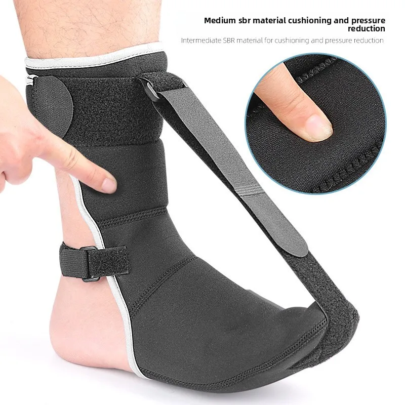 Férula de pie nocturna para fascitis Plantar ajustable, soporte ortopédico de caída, férula nocturna Dorsal elástica, correa elástica para rehabilitación de pies