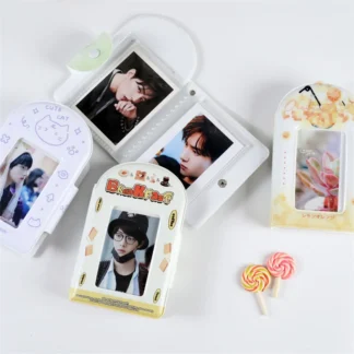 Kpop-soporte para sesión fotográfica Idol, carpeta de tarjetas de fotos, carpeta de tarjetas Lomo, álbum de postales, carpeta de hojas sueltas, 3 pulgadas
