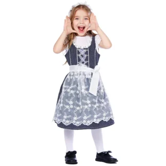 Vestidos de fiesta para niñas, disfraz de Oktoberfest alemán, Top + vestido + delantal + tocado, 4 Uds., conjuntos de Cosplay de Carnaval de Halloween para niños