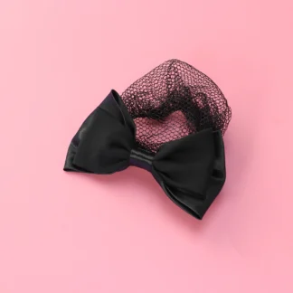 Accesorios para el cabello para niña, tocado de lazo de red elástico, cubierta para moño, redecilla, pelo largo, oficina, fiesta, cita, bufanda de Navidad, 2 uds.