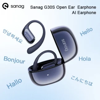 Sanag G30S auricular inalámbrico de oreja abierta gancho para la oreja de conducción de aire 48 horas de reproducción Bluetooth 5,4 OWS AI auricular