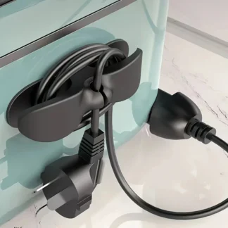 Organizador de cables de cocina mejorado: enrollador de cables sin enredos para electrodomésticos | Adhesivo resistente y diseño antideslizante