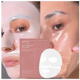 Mascarilla facial de colágeno biológico, mascarilla hidratante profunda para reducir los poros durante la noche, hidratante, refrescante, iluminador, cuidado de la piel, 1/3/5 Uds.