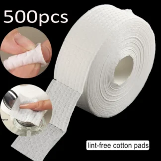 100/300/500 Uds toallitas para uñas sin pelusa removedor de maquillaje almohadilla de algodón Gel quitaesmalte de uñas almohadillas de limpieza toallitas de pegamento para extensión de pestañas