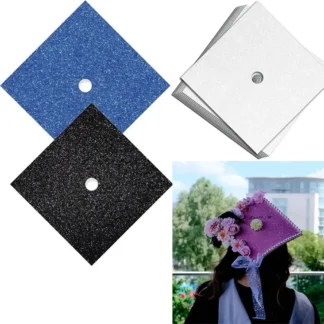 Pegatinas autoadhesivas para decoración de sombrero de graduación, gorra de graduación para ceremonia de grados, pegatina EVA, suministros para fiestas, escuela secundaria