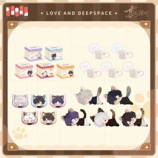 Preventa Sunsyea Love and Deepspace Merch oficial Original MHXN insignia muñeca Sylus Xavier Caleb Rafayel Zayne