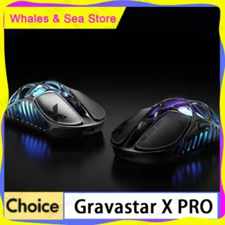 Ratón Gravastar X Pro Tri Mode 49g aleación de magnesio ligero 8K ratón inalámbrico para juegos Paw3950 32000DPI 400mAh para accesorio de Pc