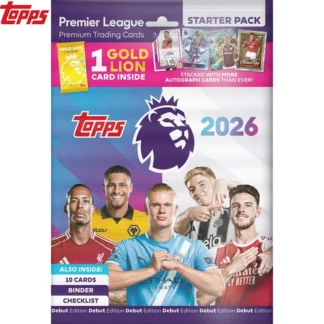 Nuevo Topps 2026 Premier League Debut Edition Paquete de Inicio Estándar Tarjeta de Colección Trading de Juego Limitado ENVÍO RÁPIDO