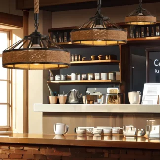 Lámpara colgante de cuerda de cáñamo Vintage, lámpara colgante LED de viento Industrial, bombilla Edison creativa de 30cm de diámetro, iluminación para decoración del hogar y restaurante