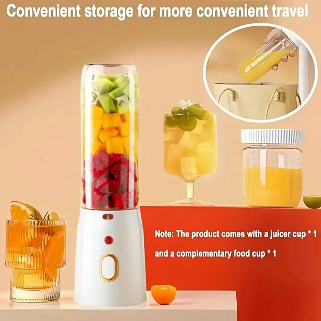1 exprimidor portátil, fácil de limpiar, utilizado para hacer frutas frescas y una nutrición rica.