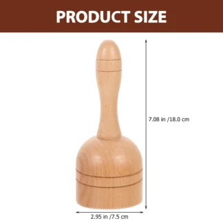 Herramienta de masaje de raspado de madera, palo de masaje Guasha portátil, dispositivo de terapia de ventosas duradero para aliviar el dolor corporal, para viajes, gimnasio y Yoga
