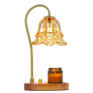 Lámpara de noche de alta gama, luz retro de lujo para el hogar, sin fragancia de fuego, luz de ambiente romántico