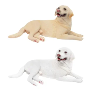 Estatuilla de perro realista decoración del hogar artesanía de PVC regalo coleccionable