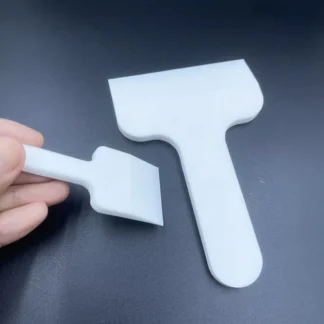 Rascador de PTFE, raspador de medicina resistente a ácidos y álcalis, raspador de pasta de plata conductora, hoja mezcladora de pasta de estaño, pala de material JVLAB
