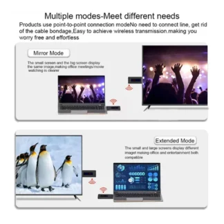 Adaptador inalámbrico ABVO-1080P de 50M, vídeo Compatible con LED para cámara, Monitor de portátil, proyector