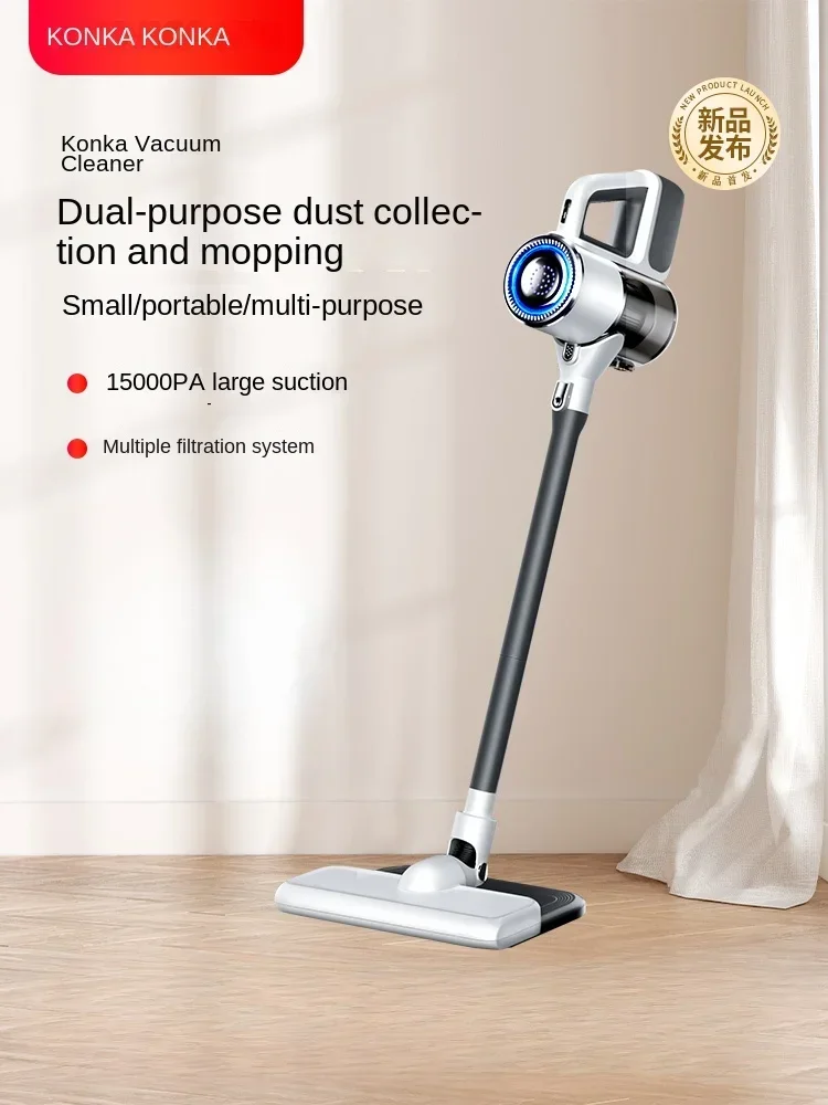 Get Rid of Dirt: potente aspirador de mano inalámbrico con accesorios versátiles, ideal para limpieza del hogar y del automóvil