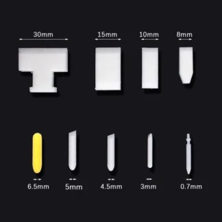 5 unids/lote de puntas de poliéster para 3mm, 5mm, 6,5mm, 8mm, 10mm, 30mm, tubo de barriles, marcadores de tiza líquida, accesorios de bolígrafo de pintura, punta reemplazable