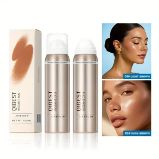 Spray negro para rostro y cuerpo, sin sol, piel bronceada autocolorante, spray hidratante suave para el cuidado de la piel