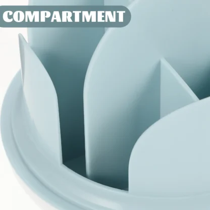 Soporte giratorio para lápiz labial, contenedor de almacenamiento, organizador de herramientas para brochas de maquillaje, cubo de escritorio, portalápices de gran capacidad