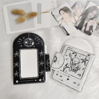 Álbum de fotos de una sola ranura, soporte interior de 16 pulgadas, carpeta postal, tarjetas fotográficas, KPOP, IDOL