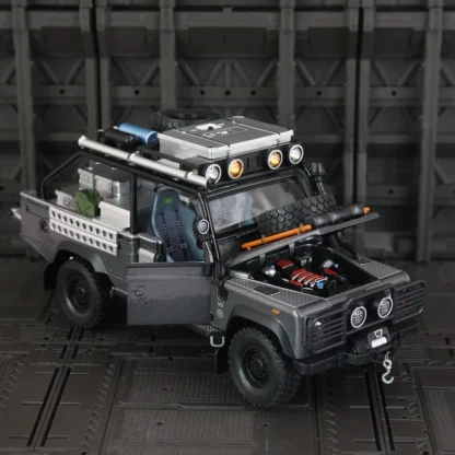 1:24 Defender 110 vehículo todoterreno coche en miniatura de aleación Diecast y juguete MetalModel sonido colección de luz juguete para regalo para niños