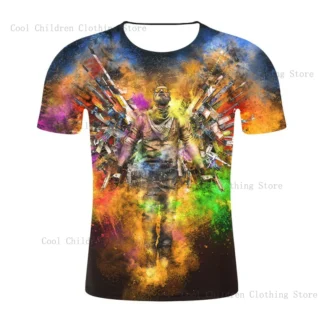 Camiseta con estampado 3D de Csgo Counter Strike para hombre, camisa de jugador de juego, camiseta de alta calidad, camiseta de moda Hip Hop para niño, nueva